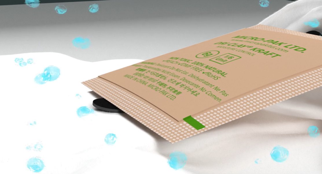 Dri Clay® Kraft AllNatural Biodegradable Desiccants Prevent Moisture