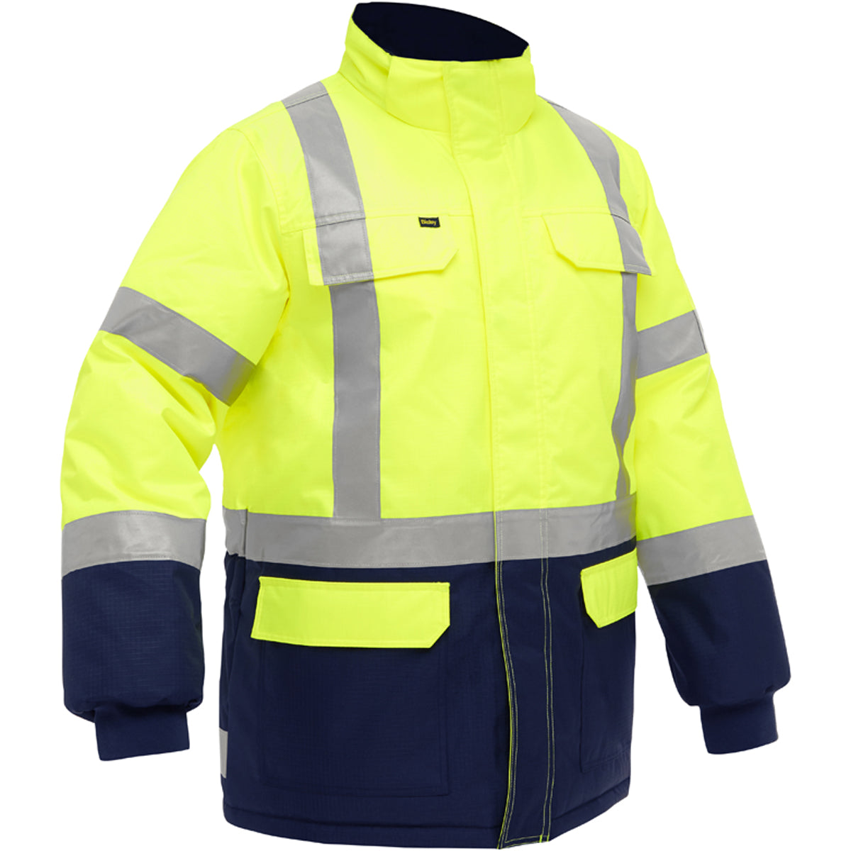 These Bisley® Extreme Cold ANSI 107 Class R3 Industrial Work Jackets are engineered with high-performance bio-based recycled materials to provide advanced thermal protection against extreme cold climate hazards while diverting plastic water bottles from landfill.