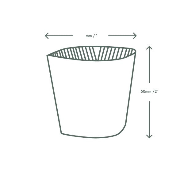 Vegware™ 79-Series compostable small kraft clutches provide extra protection when handling hot cups for tea, coffee or soups.