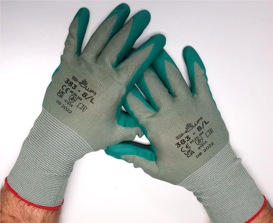 SHOWA® 383 Biodegradable Microporous EBT Nitrile Coated Work Gloves