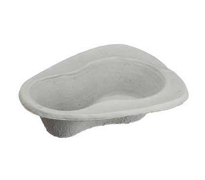 These single-use medical grade fiber bedpan liners are constructed with a biodegradable pulp fiber made from 100% recycled newsprint and ideal for handling 700ml of fluid.