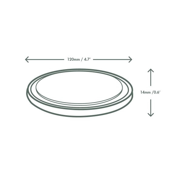 PLA round deli lid (fits 8-32oz containers)