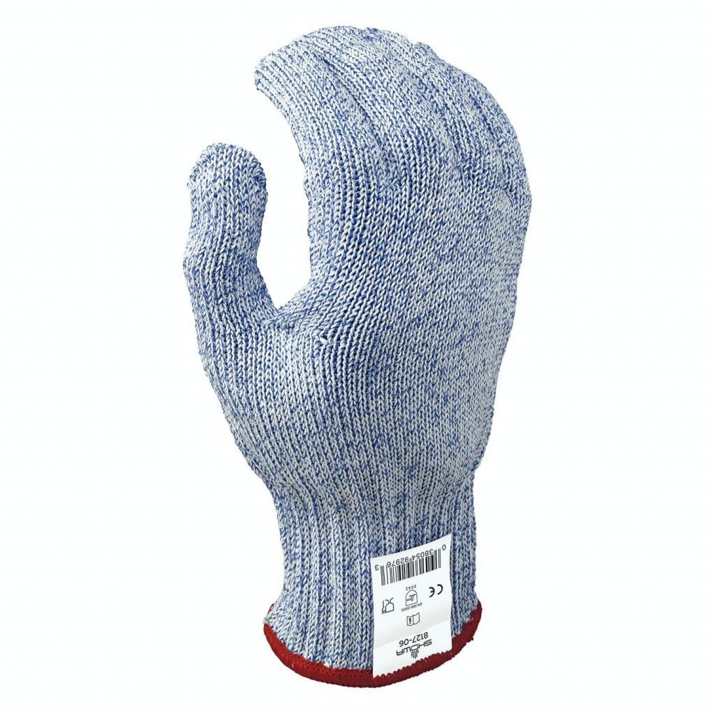 SHOWA® 8127 Uncoated HPPE Wire-Free Cut-Resistant Glove, ANSI A7, Blue