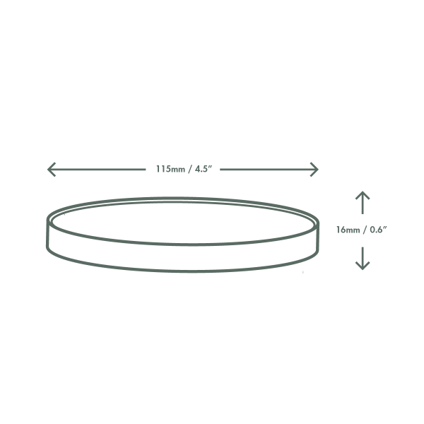 Vegware™ VLID115PG Compostable 115 Series Vented Paper Soup Lid (500ct) - image 3