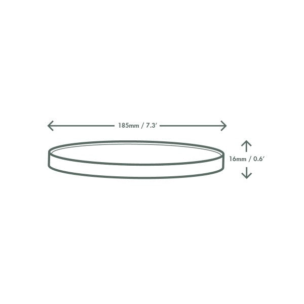 Vegware™ VLID185PG Compostable 185 Series Vented Paper Bowl Lid (300ct) - image 2