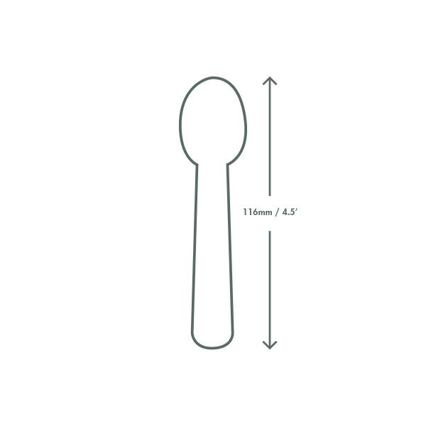 Vegware™ VSP4.5-CP Compostable 4.5in CPLA Teaspoon (2000ct) - image 2