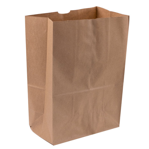Environmentally friendly Duro Bag® 12in x 7in x 17in 57# 1/6 BBL Kraft Paper Sacks are perfect for carrying, transporting and handling to-go items. SFI® certified sourcing and BPI® certified compostable. Sold 500 per bundle.