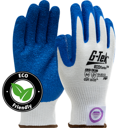 Eco-friendly PIP® G-Tek® 19-D313 ECOSeries™ Latex Coated A4 Bio-Based Safety Gloves