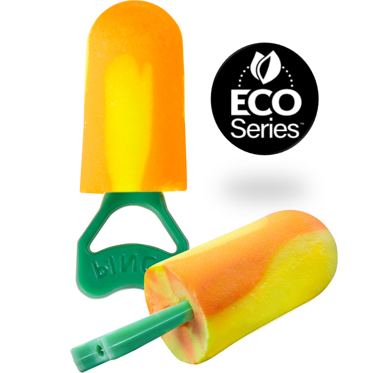 The PIP® Pinchfit™ BioSoft™ PF-1 disposable push-in ear plug foam material provides the same fit and performance as conventional polyurethane or PVC materials, but with a lower carbon footprint. This innovative technology not only reduces emissions during manufacturing, but it contains bio-based materials making BioSoft™ more environmentally friendly at end of use