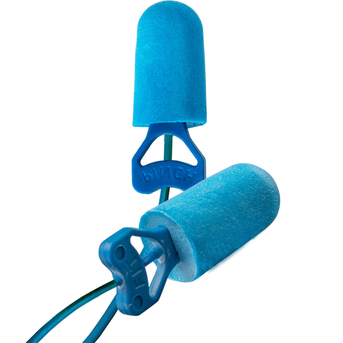 Food Pro Pinchfit™ BioSoft™ Metal Detectable Disposable Bio-based Corded Foam Ear Plug with Pinchfit™ Technology - NRR 32 #PF-D