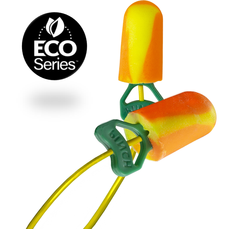 Pinchfit™ BioSoft™ Disposable Bio-based Corded Foam Ear Plug with Pinchfit™ Technology - NRR 32 #PF-30
