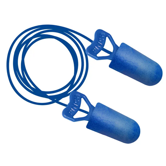 Food Pro Pinchfit™ BioSoft™ Metal Detectable Disposable Bio-based Corded Foam Ear Plug with Pinchfit™ Technology - NRR 32 #PF-D