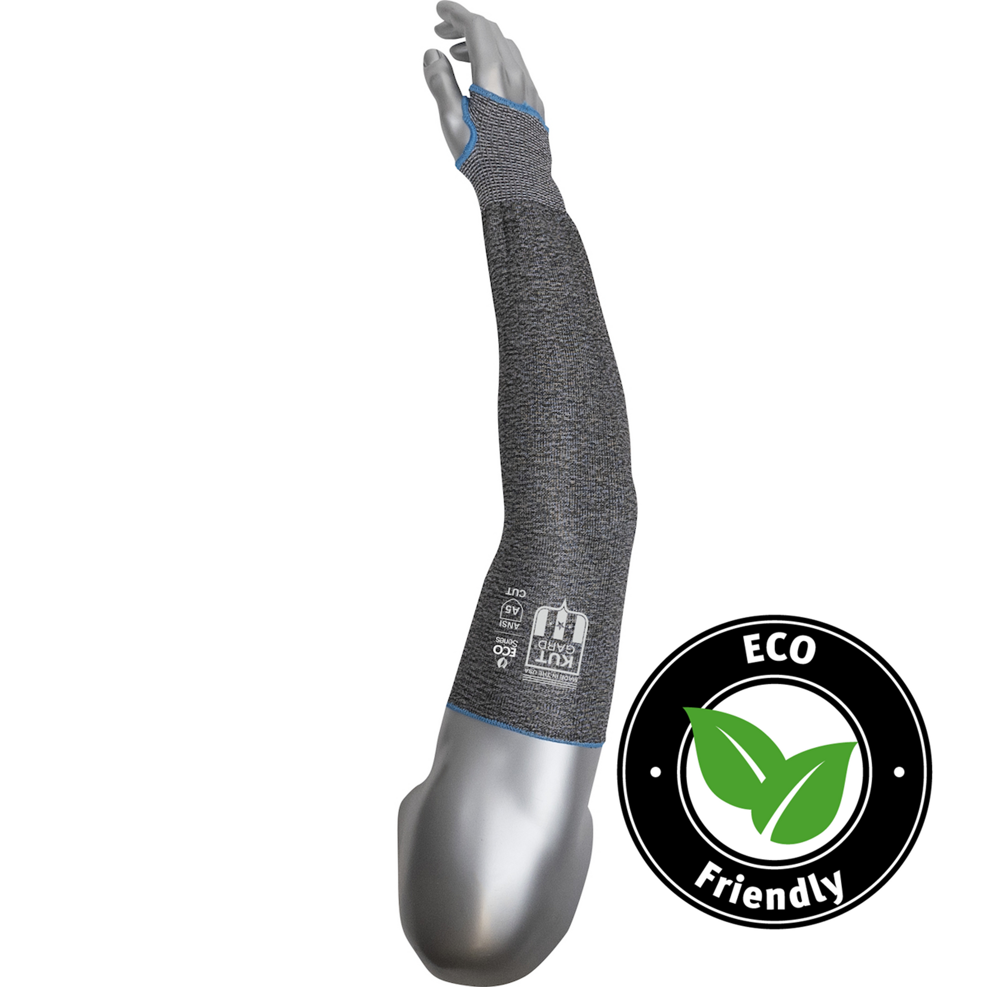 Eco-Friendly PIP® Kut Gard® ECOSeries™ S13ECO/PE5 Dyneema® Thumb Hole Sleeve Protectors