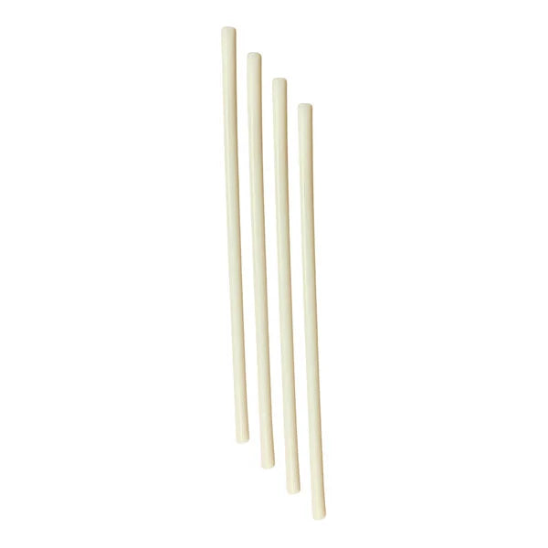 StrawFish® 6237025 Unwrapped Cocktail Stirr Straw, 4.75in x 3mm - Natural