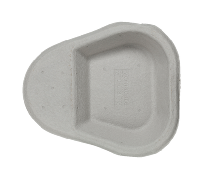 These single-use Midi Slipper Pan Liners are constructed with a biodegradable medical-grade pulp made from 100% recycled newsprint and ideal for handling fluid volumes up to 1.3 liters. 