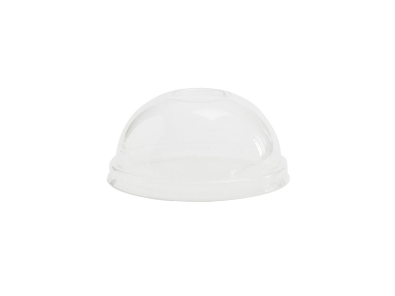 A clear cold domed lid to fit Vegware's 90-Series soup containers. Great presentation for heaps of ice cream toppings, or colorful cold salads.