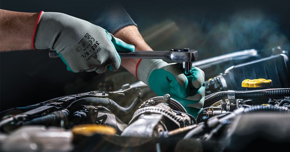 Showa® 383 Sustainable General-Duty Microporous Nitrile Coated Multi-Purpose Industrial Work Gloves with Eco-Best Technology® provides accelerated biodegradation in landfill.