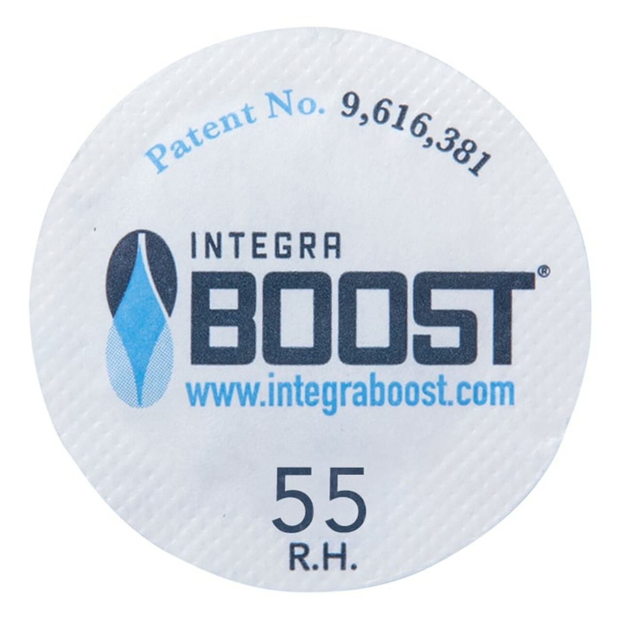 Integra Boost® 55% rH 37mm Humidity Control Circles re salt-free, spill-proof and FDA-complaint so you can safely and confidently place Integra BOOST® circle packs directly inside a container or jar alongside your herbs or place inside lids to absorb and/or provide excess moisture as needed