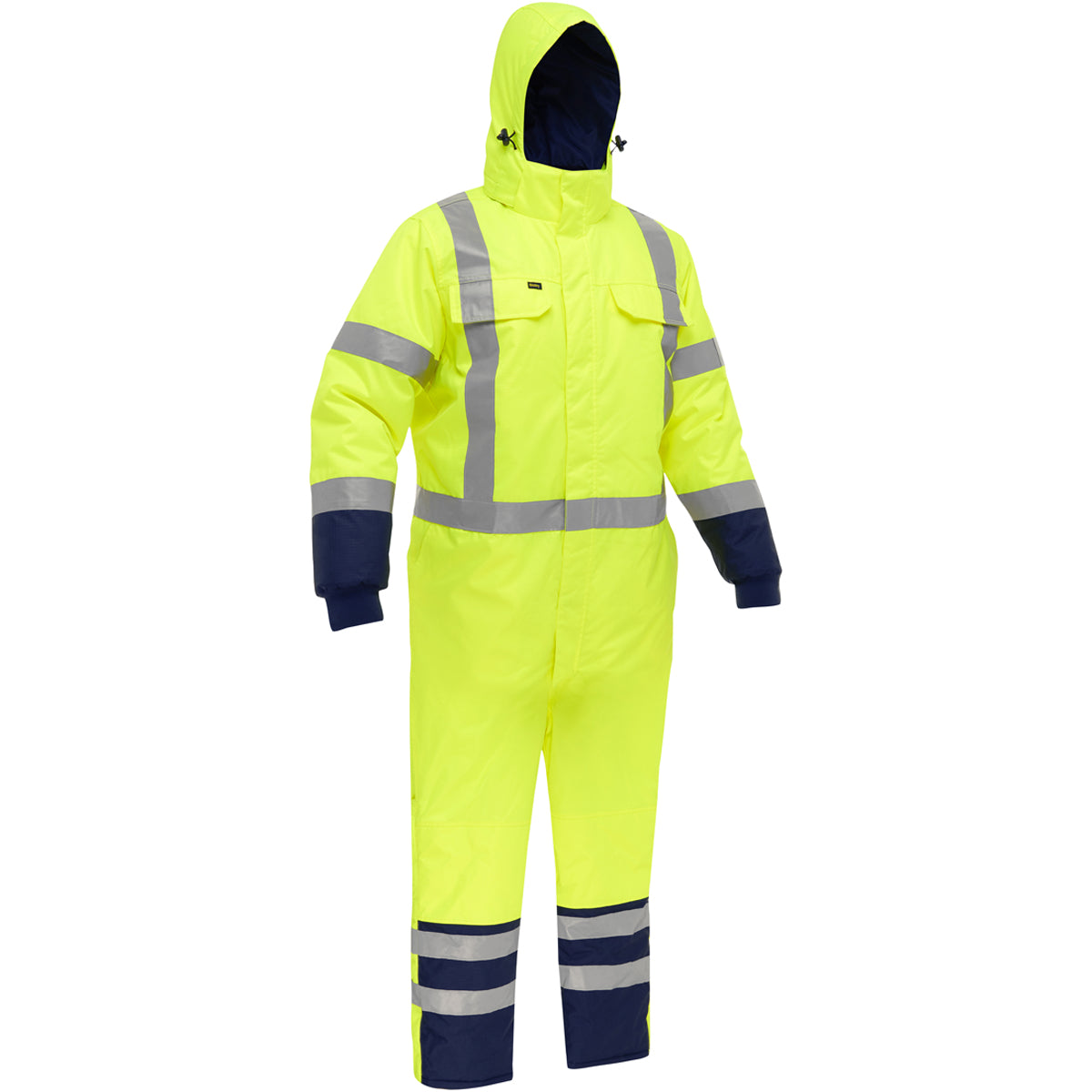 PIP® Bisley® Hi-Vis Yellow Extreme Cold Eco Class 3 Coverall with hood