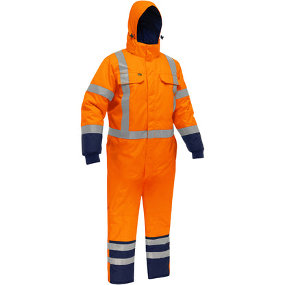 PIP® Bisley® Hi-Vis Orange Extreme Cold Eco Class 3 Coverall with hood