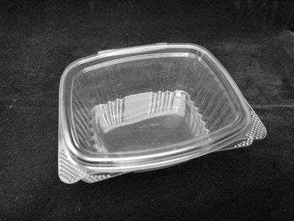 BioSelect® 32oz plant-based PLA Hinged Ribbed Deli Containers are made with using Ingeo™ corn resins that are ASTM-D6400 certified biodegradable and compostable. These crystal clear, snap shut containers are perfect for salads, desserts, sandwiches, nuts, dips, meats, vegetables, fruit and more 