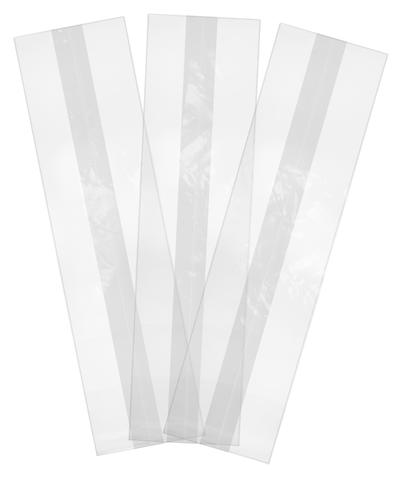 Vegware™ home and commercial compostable clear flat 4-inch x 14-inch baguette bags are made with grease-proof NatureFlex film that's made from wood pulp.
