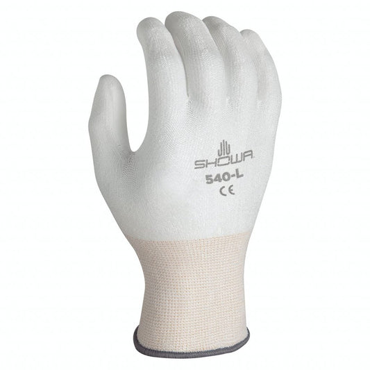 SHOWA® 540 HPPE Polyurethane Cut-Resistant Glove, ANSI A2, White