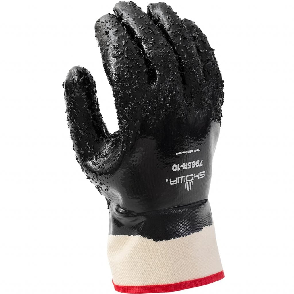 SHOWA® 7965R Fully Coated Nitrile Kevlar® Cut-Resistant Glove, ANSI A3, Navy