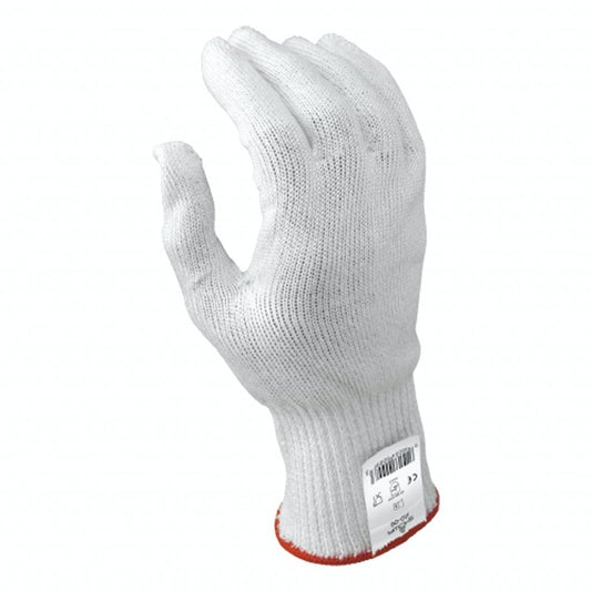 SHOWA® 910 Uncoated HPPE/Stainless Steel Cut-Resistant Glove, ANSI A4, White
