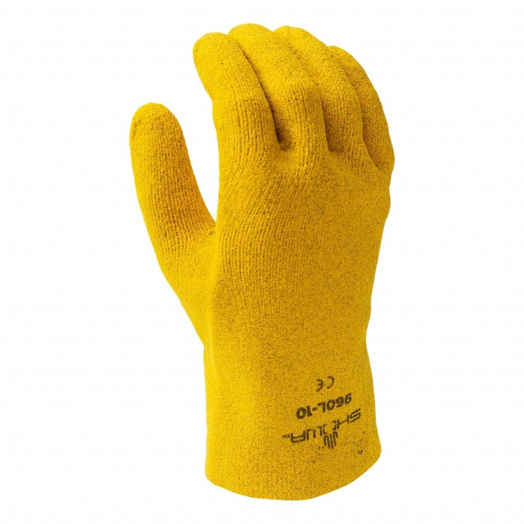SHOWA® 960 PVC Fully-Coated Grip Glove, Yellow, Slip-On
