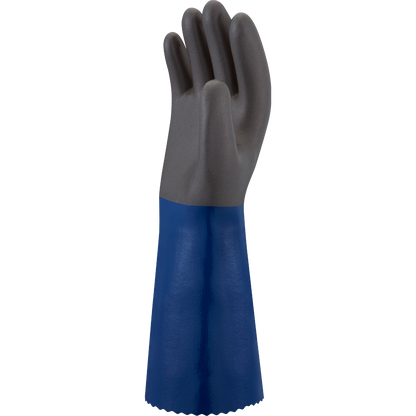 SHOWA ATLAS CS711 Chemical Resistant Nitrile Gloves, Double Coated, Foam Grip, 14"