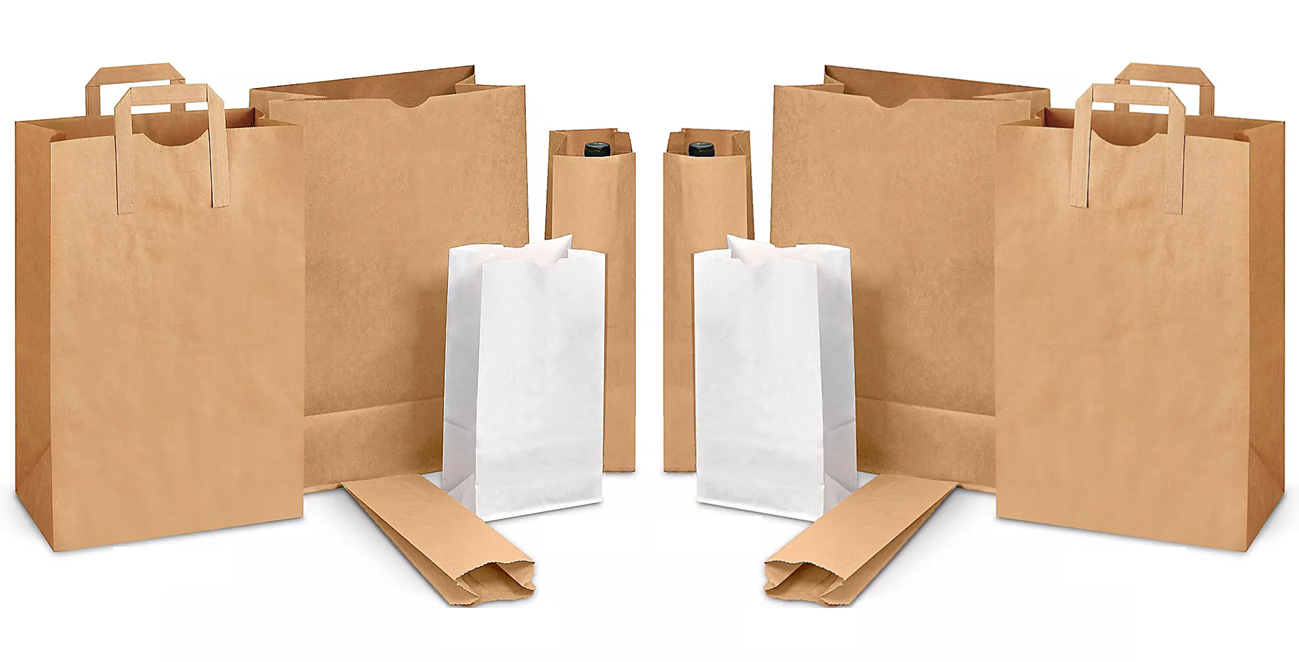 These Paper Shopping Bags are a better alternative for your bagging needs. These durable, biodegradable, reusable and 100% recyclable grocery bags are available in a wide variety of sizes, weights and in colors Kraft or white.