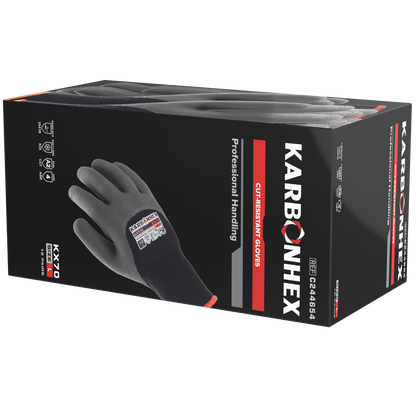 SW® KarbonHex™ KX70 C24465 10G Winter-Lined Latex Coated Cut-Resistant Work Gloves