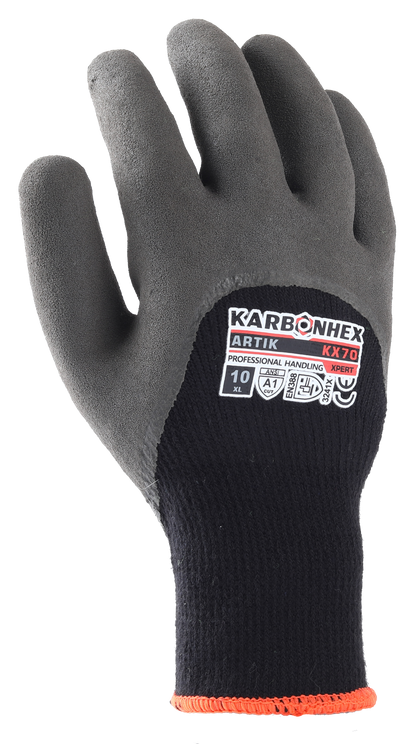 SW® KarbonHex™ KX70 C24465 10G Winter-Lined Latex Coated Cut-Resistant Work Gloves