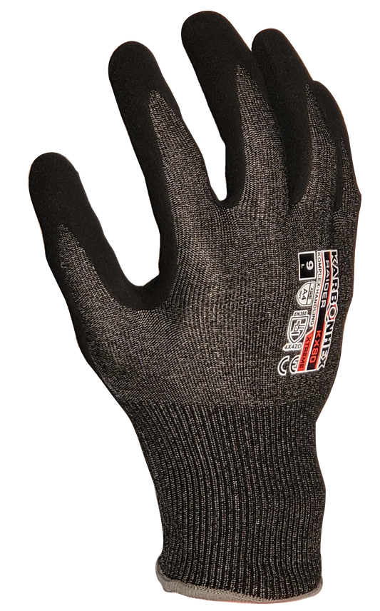 SW® KarbonHex™ KX80 C44280 18G A4 Cut-Resistant Nitrile Work Gloves, Touchscreen Compatible