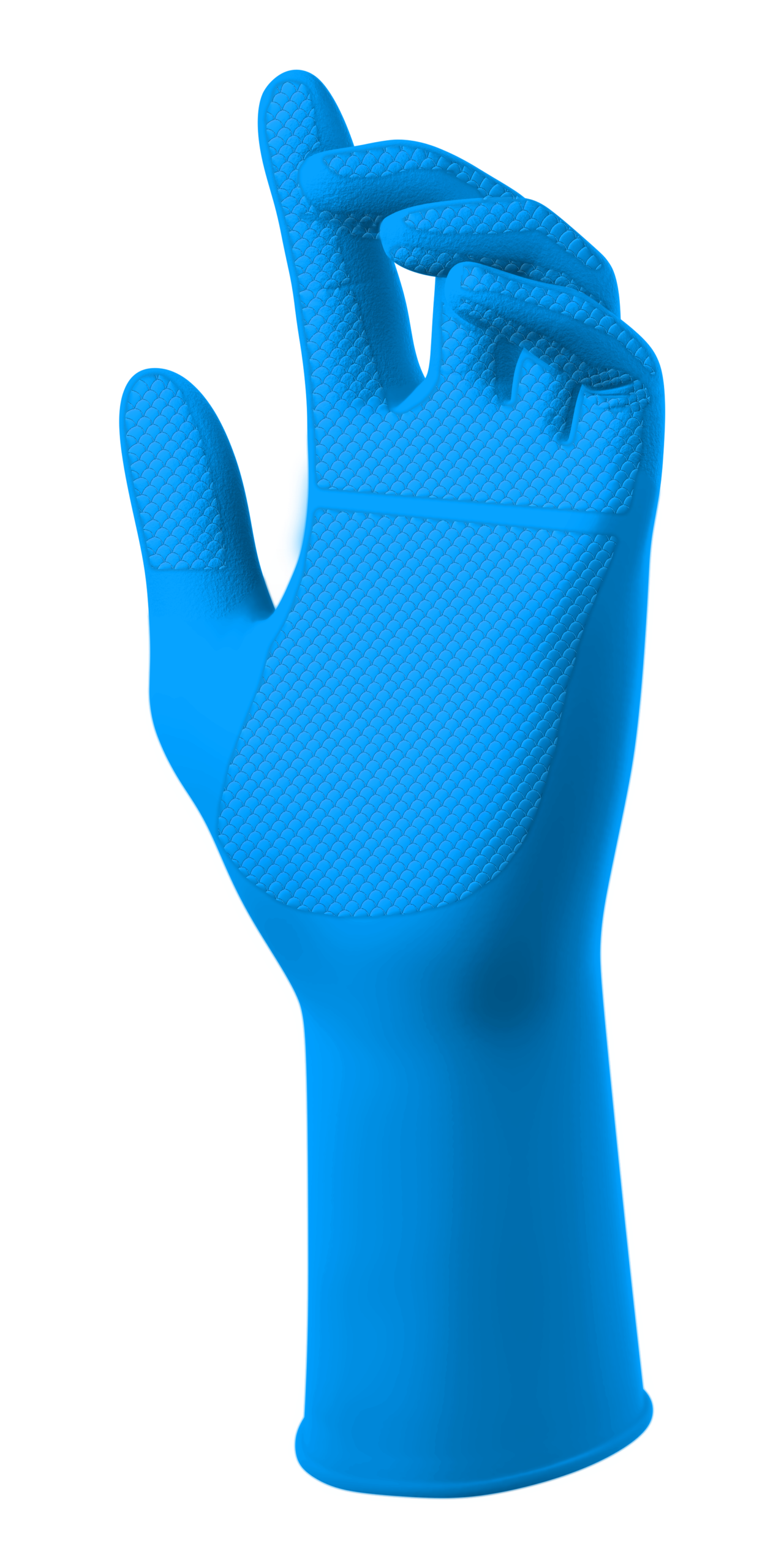 SW® PowerForm® PF-12BL Powder-Free EcoTek® Sustainable Nitrile Extended-Cuff Examination Gloves, 12", 50ct