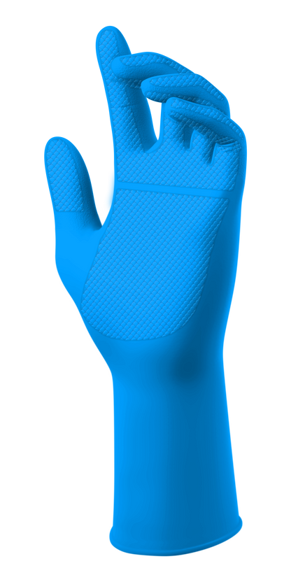 SW® PowerForm® PF-12BL Powder-Free EcoTek® Sustainable Nitrile Extended-Cuff Examination Gloves, 12", 50ct