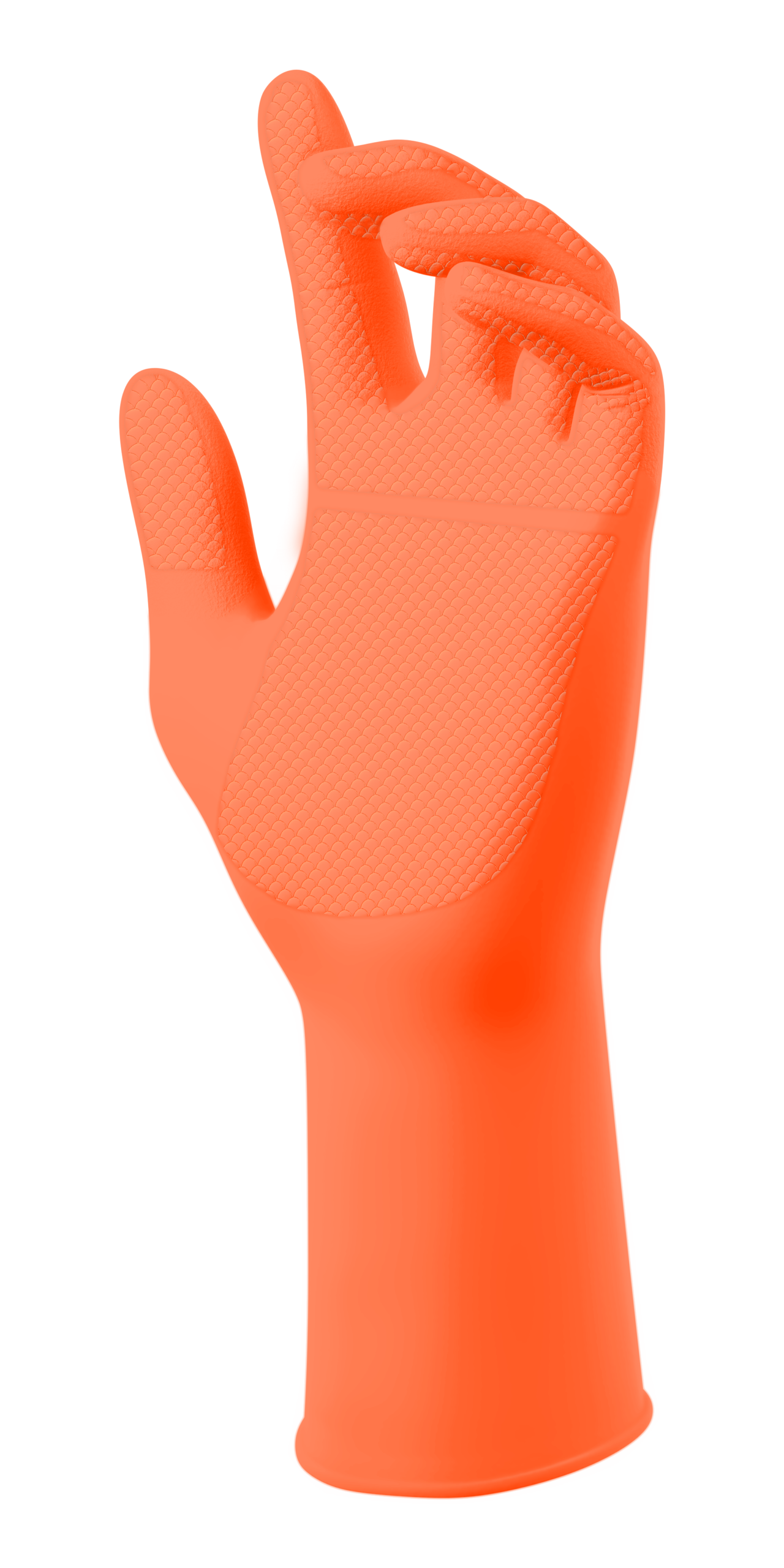 SW® PowerForm® PF-12OR Powder-Free EcoTek® Sustainable Nitrile Extended-Cuff Examination Gloves, 12", 50ct