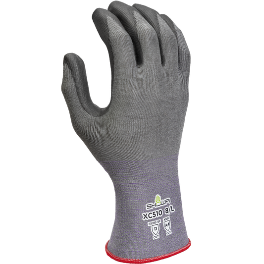 SHOWA® DURACoil Alpha XC510 Polyurethane 18-Gauge Cut-Resistant Glove, ANSI A4, Gray