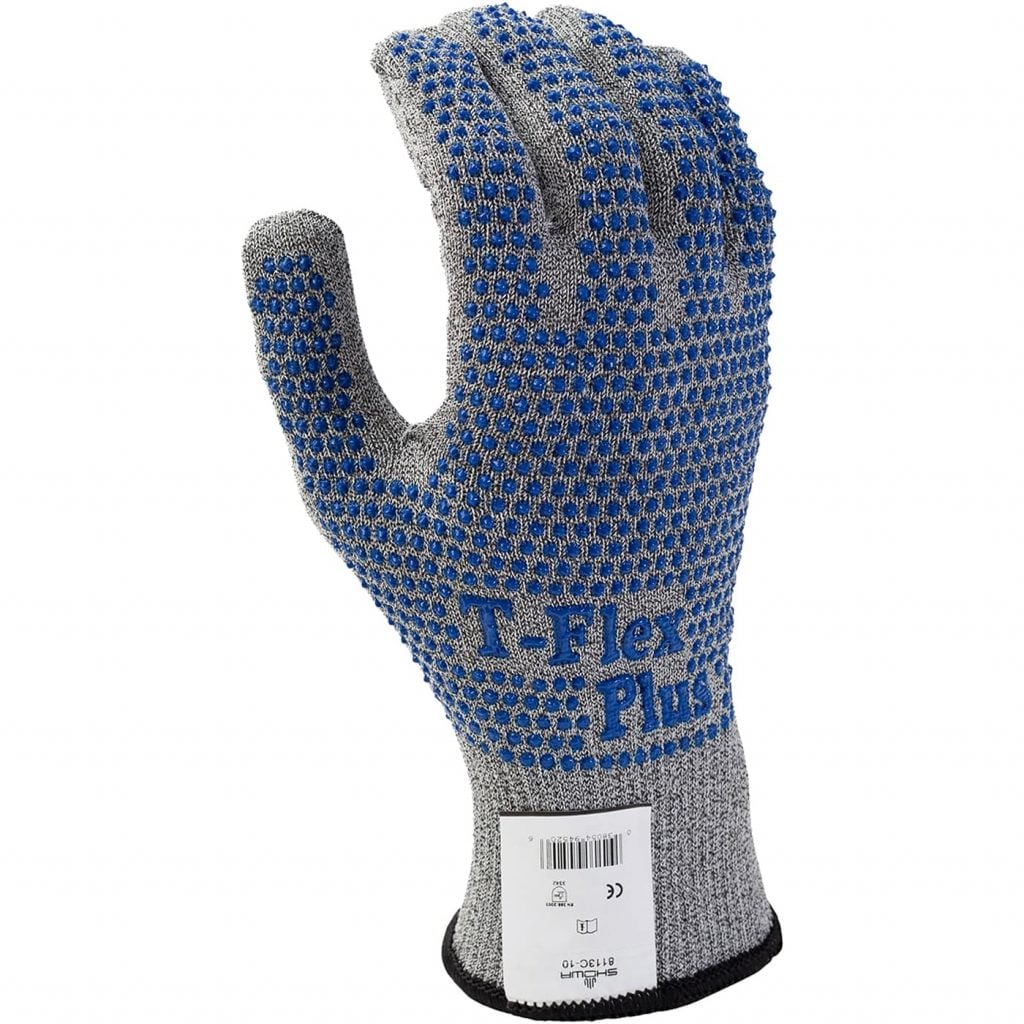 SHOWA® 8113C PVC Dotted Thermax-Lined HPPE Cut-Resistant Glove, ANSI A3, Grey