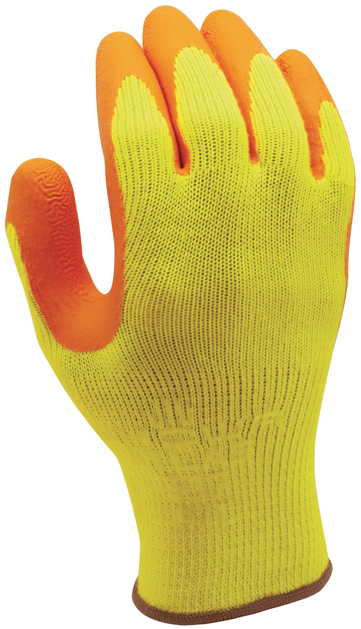 SHOWA® ATLAS® 317 High-Visibility Natural Rubber Grip Glove, Yellow
