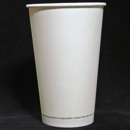 These 100% compostable 8oz all natural paper hot cups are lined with Ingeo™ PLA and designed with strong seams to handle high heat and the microwave. 