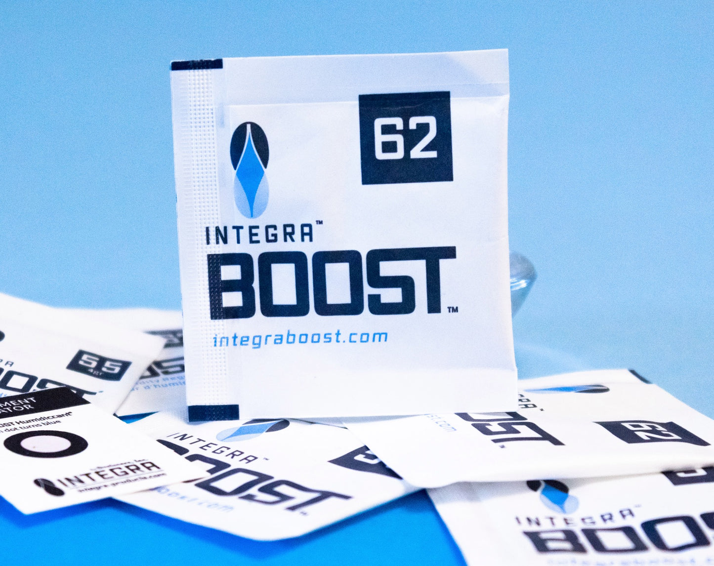 Integra Boost® 1 Gram 62% rH Humidity Control Packets are salt-free, spill-proof and FDA-complaint so you can safely and confidently place Integra BOOST® packs directly inside a container or jar to absorb and/or provide excess moisture as needed