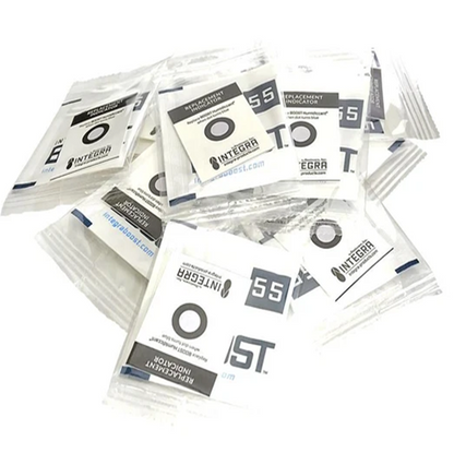 Preserve, prolong and protect herbal medicines, tobacco and cannabis supplies! Desiccare individually wrapped 8-gram Integra BOOST® 2-way humidity control packs with HIC's are retail packaged and available in 55%, 62%, 69% and 72% rH styles. FDA-compliant, 99% biodegradable, non-toxic and salt free. 