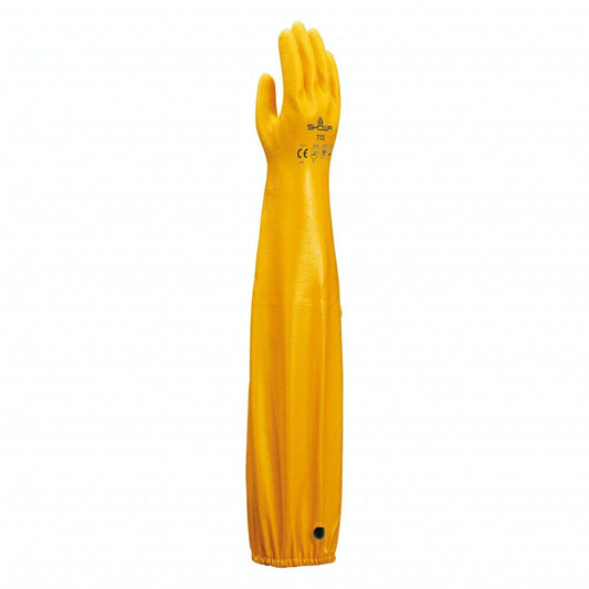 SHOWA 772 Full-Arm Chemical Resistant Nitrile Gloves, 650mm, Rough Grip