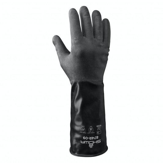 SHOWA® 874R Chemical-Resistant Unsupported Butyl Glove, Rough Finish, 14"