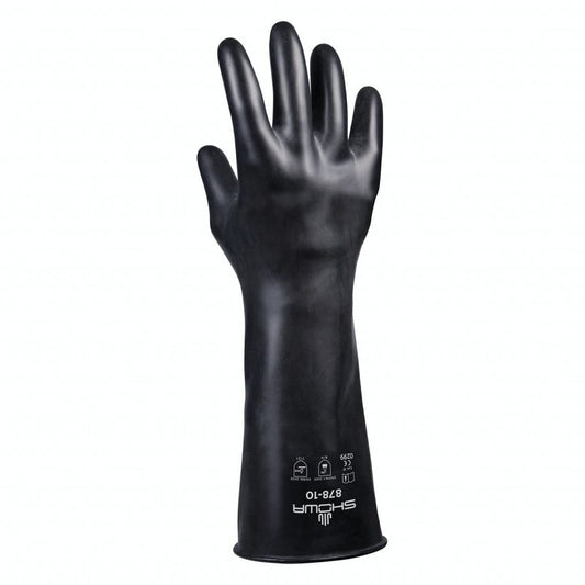 SHOWA® 878 Chemical-Resistant Unsupported Butyl Glove, Smooth Finish, 14", 25-mil