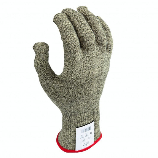 SHOWA® 257X Uncoated Cut-Resistant Liner Glove, ANSI A7, Yellow/Black