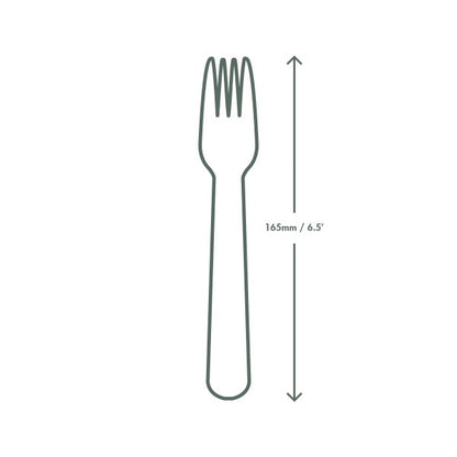 Vegware™ VW-FK6.5W Compostable 6.5in CPLA Fork, Individually Wrapped (1000ct) - image 2