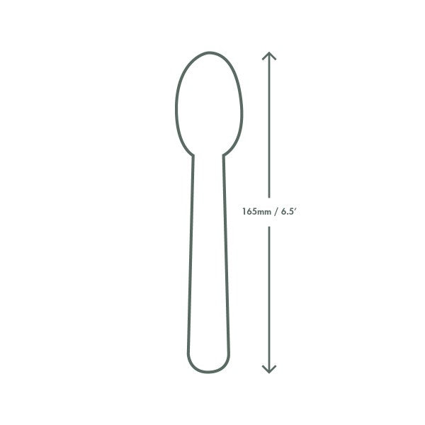 Vegware™ VW-SP6.5W Compostable 6.5in CPLA Spoon, Individually Wrapped (1000ct) - image 2